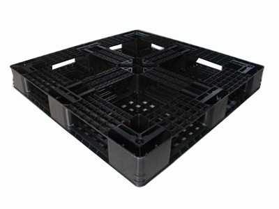黑色田字网格塑料卡板侧面